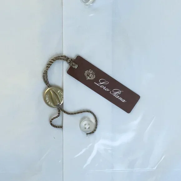 LORO PIANA Men's White Dress Shirt 15.75/40 NWT - Picture 2 of 12